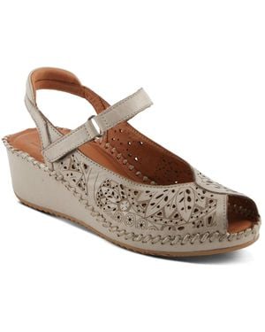 Spring Step Santonio Wedges - Brown