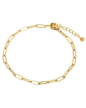 Little Sky Stone Paperclip Link Bracelet - White