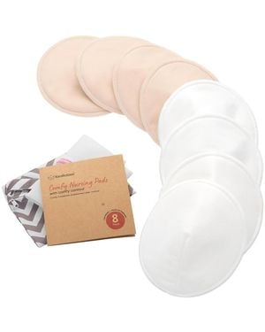 KeaBabies 8pk Organic Nursing Pads - White