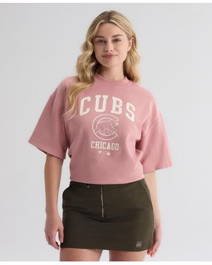 Fanatics Chicago Cubs Boxy Double-face Rib T-shirt - Red