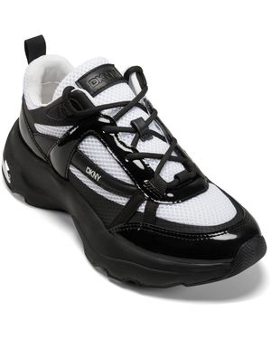 DKNY Juna Lace-up Sneakers - Black