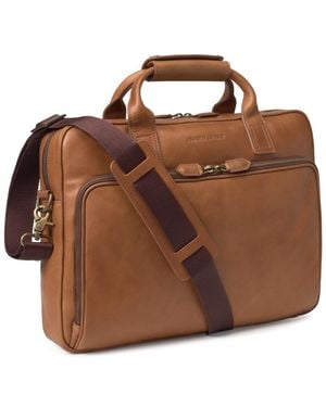 Johnston & Murphy Rhodes Briefcase - Brown