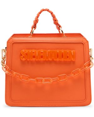 Steve Madden Bevelynz Small Top Handle Satchel Bag - Orange