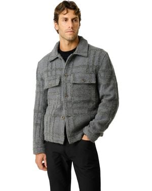 Rodd & Gunn Lake Charles Wool-blend Regular-fit Point Collar Shirt Jacket - Gray