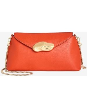 INC International Concepts Avahh Sculpted Clutch in Natural