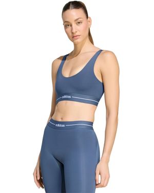 adidas Hyperglam Light Support Training Bra - Blue
