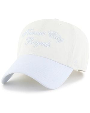 '47 White/light Blue Kansas City Royals Gelato Two-tone Clean Up Adjustable Hat