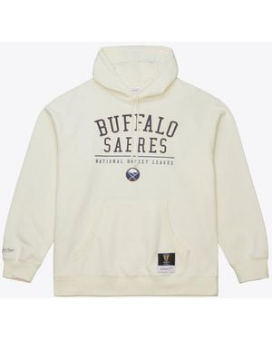 Mitchell & Ness Walk-off Vintage Fleece Hoodie - White
