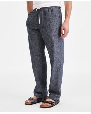 Sun & Stone Sun + Stone Linen Blend Straight Leg Pants - White