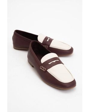 Forever & Always Shoes Skye Leather Loafer - White