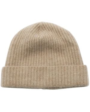 Portolano Folded Cuff Ribbed Hat - Natural