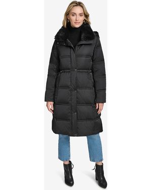 Andrew Marc Emery Luster Down Coat - Black
