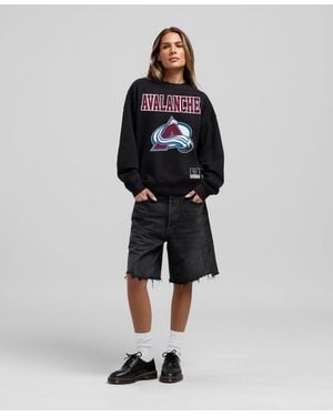 Mitchell & Ness Colorado Avalanche Core Oversized Sweatshirt - Black