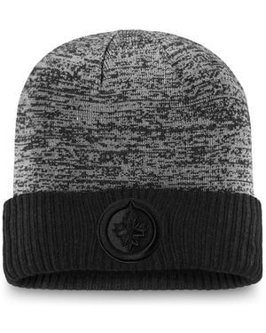 Fanatics Winnipeg Jets Authentic Pro Travel Training Cuffed Knit Hat - Gray