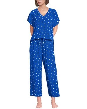 Lands' End Cooling Pajama Set - Blue