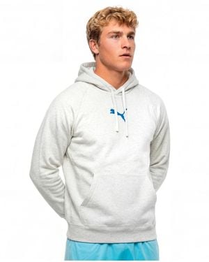 PUMA Fleece Regular Fit Hoodie - White