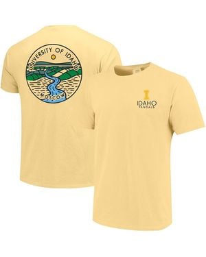 Image One And Idaho Vandals Scenic Comfort Colors T-shirt - Yellow