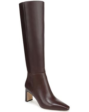 Sam Edelman Sylvia Extra Wide Calf Zip Tall Boots - Brown