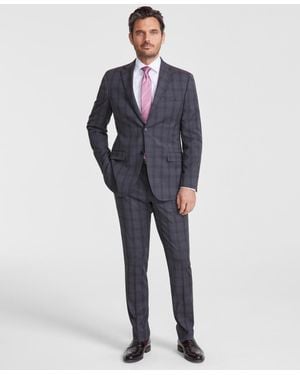 DKNY Modern-fit Nested Suit - Blue