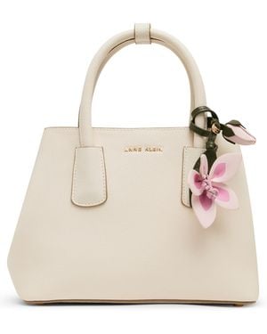 Anne Klein Bonded Small Satchel Bag - Natural