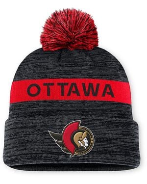 Fanatics Black/red Ottawa Senators Authentic Pro Rink Pom