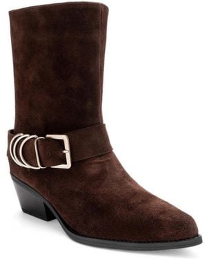 Forever & Always Shoes Forever And Always Shoes Velmor Leather Buckle Western Boot - Brown