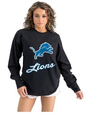 Gameday Couture Detroit Lions Oversized Long Sleeve T-shirt - Blue