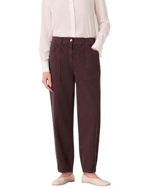 Whistles Tessa Casual Trouser - Purple