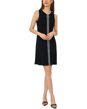 Msk Crewneck Knee-length Dress - Black