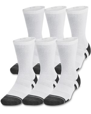 Under Armour Performance Tech Crew Socks - White