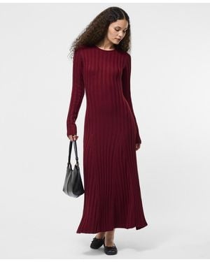 French Connection Babysoft Fit & Flare Sweater Dress - Red