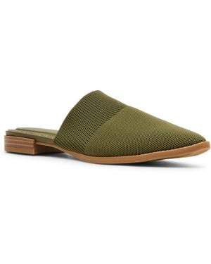 Anne Klein Vassar Pointed Toe Knit Mules - Green
