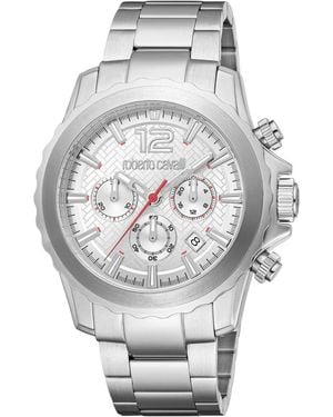 Roberto Cavalli Quartz Stainless Steel Bracelet Watch - Gray