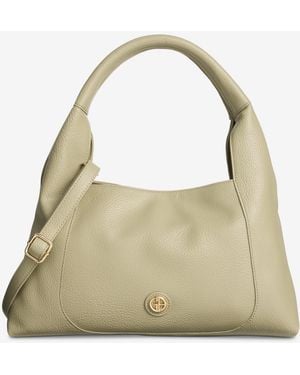 Giani Bernini Pebble Medium Shoulder Bag - Metallic