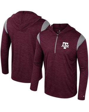 Colosseum Athletics Texas A & M aggies Dozer Half-zip Windshirt - Purple
