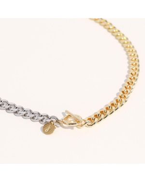 Joey Baby Mixed Metal Two-tone Necklace - Natural