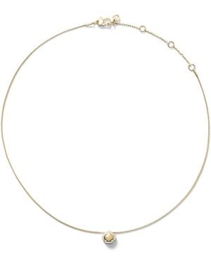 Kate Spade Two-tone Sculpted Spade Mini Pendant Necklace - Natural