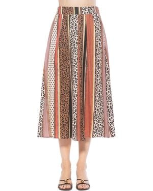 Alexia Admor Oren Long Pleated Midi Skirt - Pink