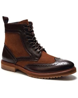 A. Veer Anthony Veer Langston Wingtip Lace-up Boots - Brown