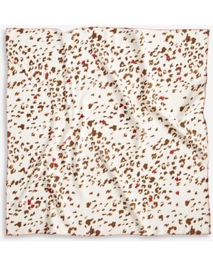 On 34th Leopard-print Scarf - Natural