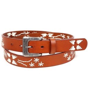 Old Trend Senna Leather Belt - Orange