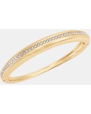 On 34th Pave Bangle Bracelet - Metallic