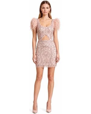 Lara Beaded Cocktail Dress - Pink