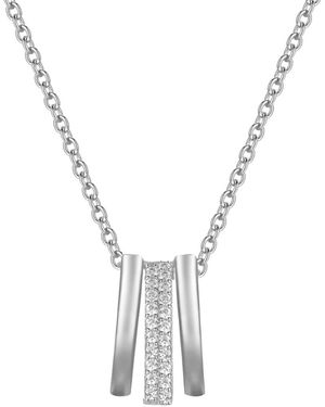 Promised Love Macy's Diamond Pendant Necklace (1/20 Ct. T.w. - Metallic