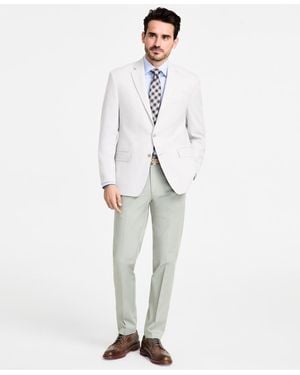 Michael Kors Classic-fit Herringbone Sport Coat - White