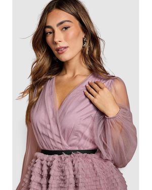 grey swing dress long sleeve PRE-ORDER