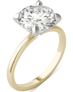 Charles & Colvard Moissanite Classic Basket Solitaire Engagement Ring (3 Ct. T.w. - Metallic