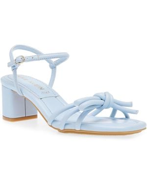 Anne Klein Kelsi Block Heel Dress Sandals - Blue