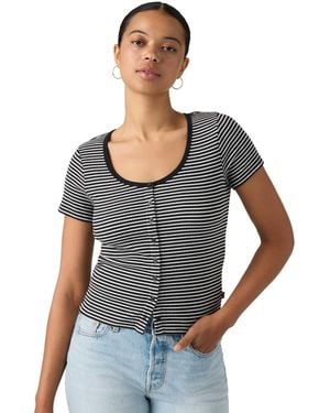Levi's Austen Button-up Short-sleeve Top - Gray