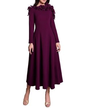 Tarik Ediz Chasie Dress - Purple